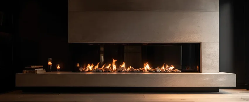 Gas Fireplace Ember Bed Design Services in Druid Hills, Georgia