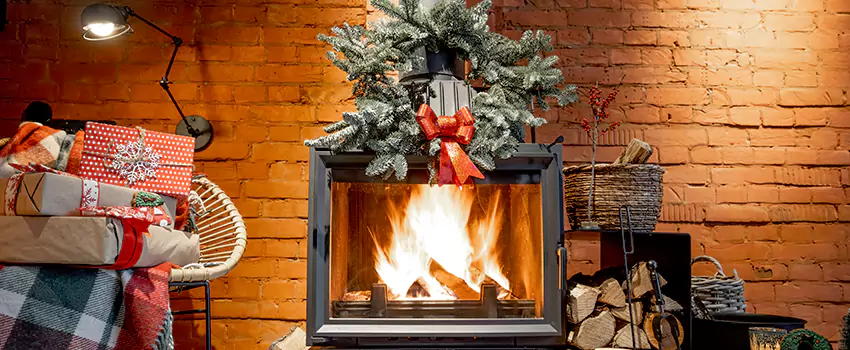 Travis Industries Linear Gas Fireplace Installation in Druid Hills, Georgia